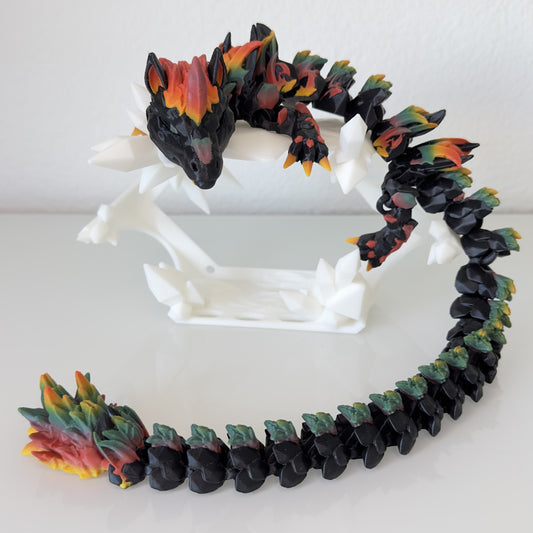 Dark Dragon with rainbow fur