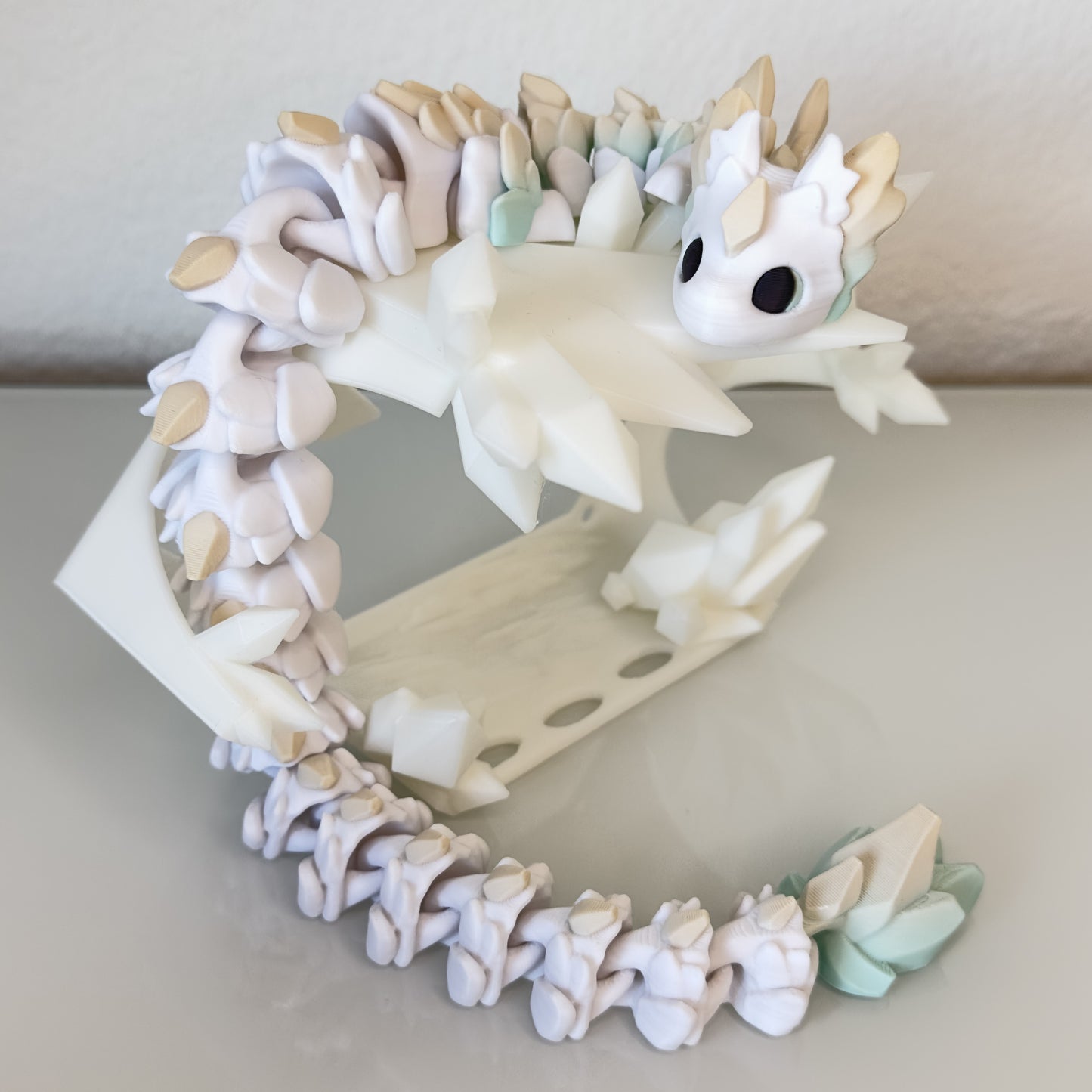 Colorful Crystal Dragon with Egg